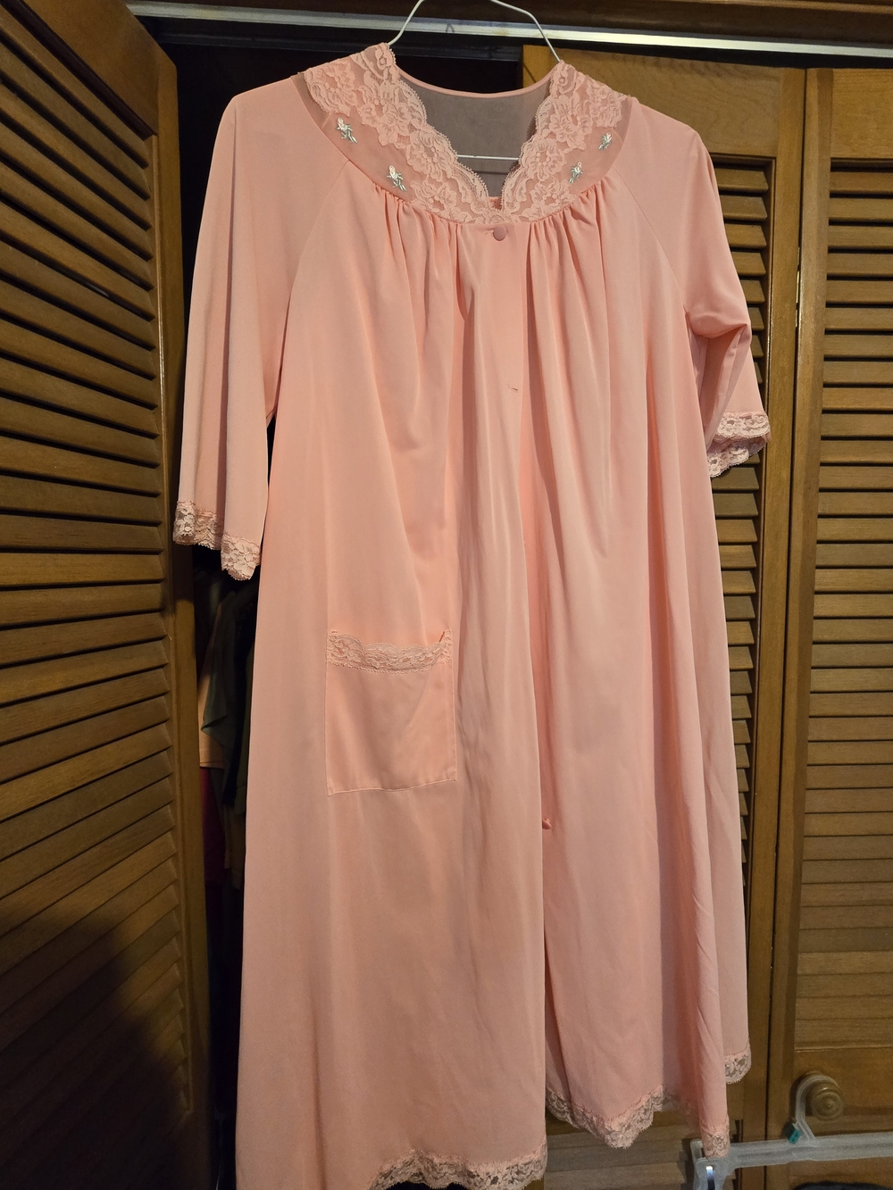 Ladies Vintage 1960s Shadowline Small Pink Lingerie Robe Set